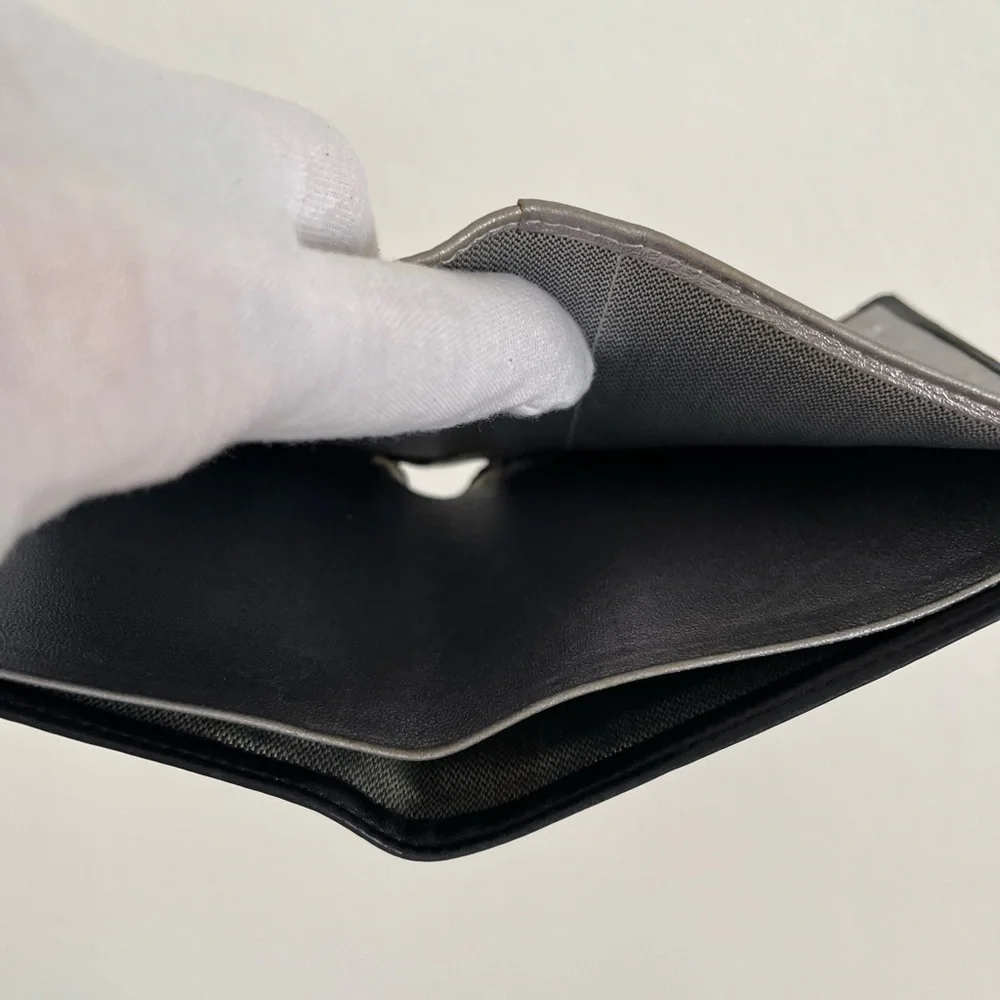 Chanel Mademoiselle black lamb skin quilted wallet - Picture 9 of 15
